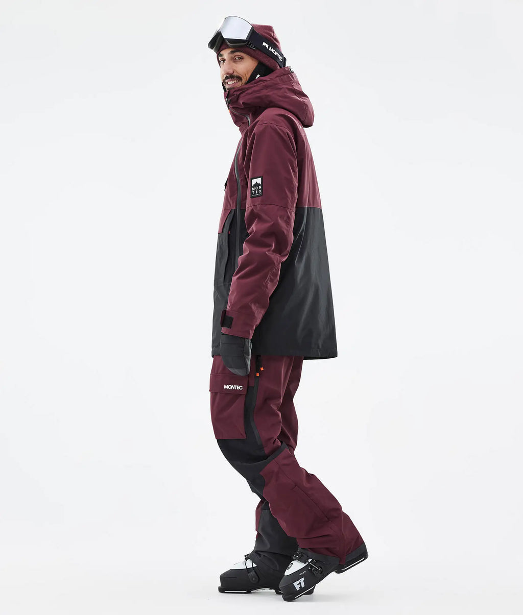 Doom Skijacke Herren - Burgundy/Black