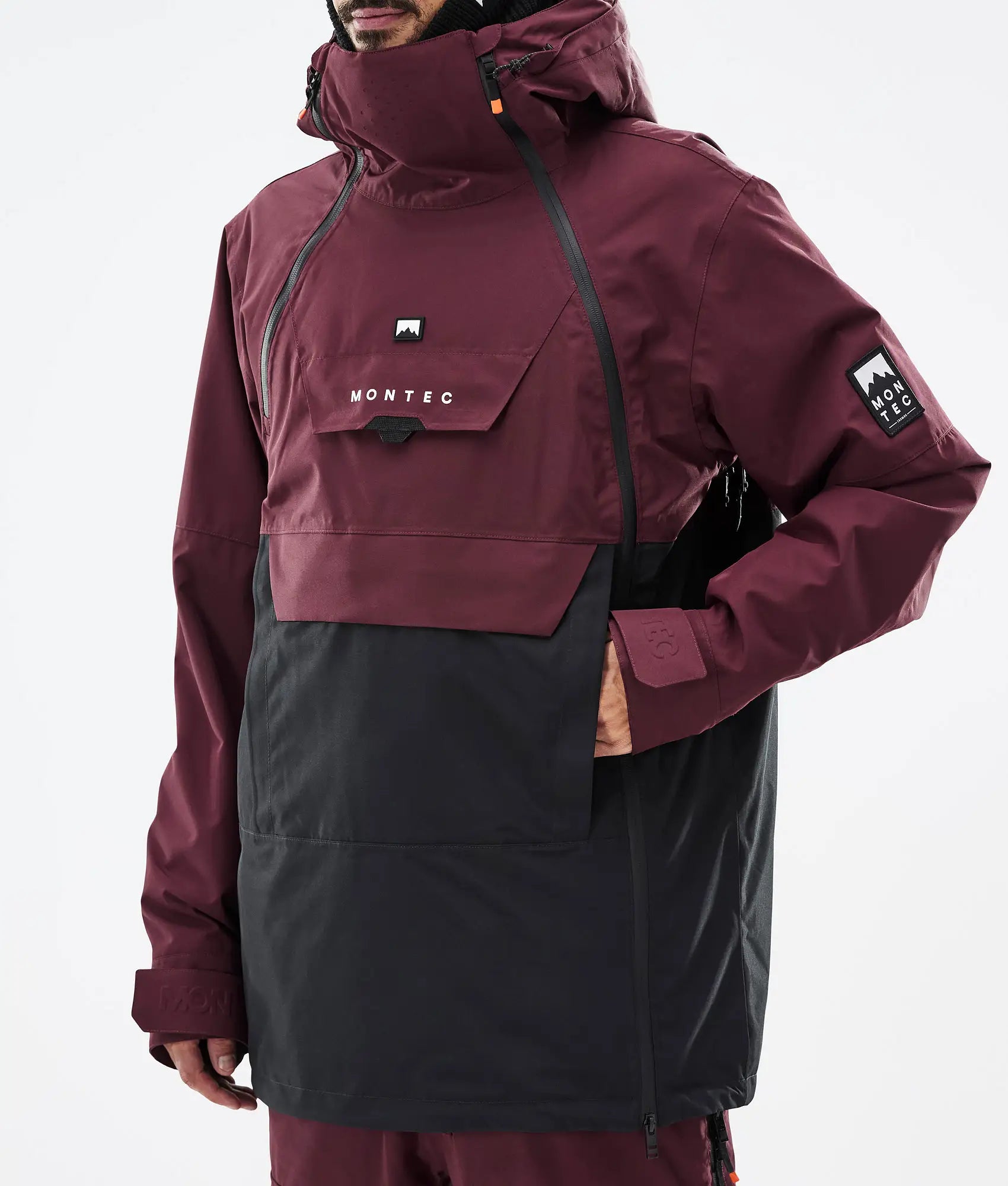 Doom Skijacke Herren - Burgundy/Black