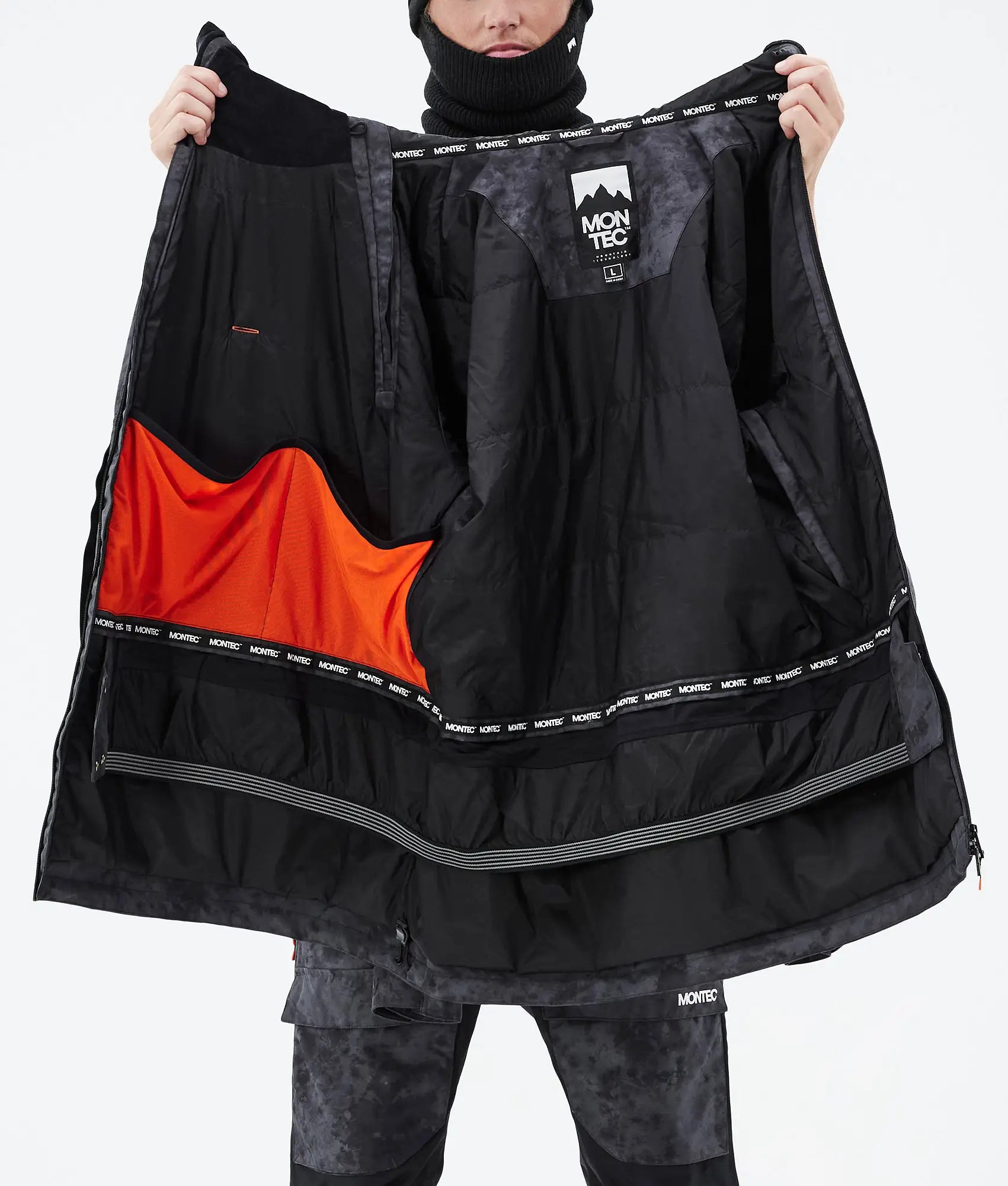 Doom Skijacke Herren - Black Tiedye