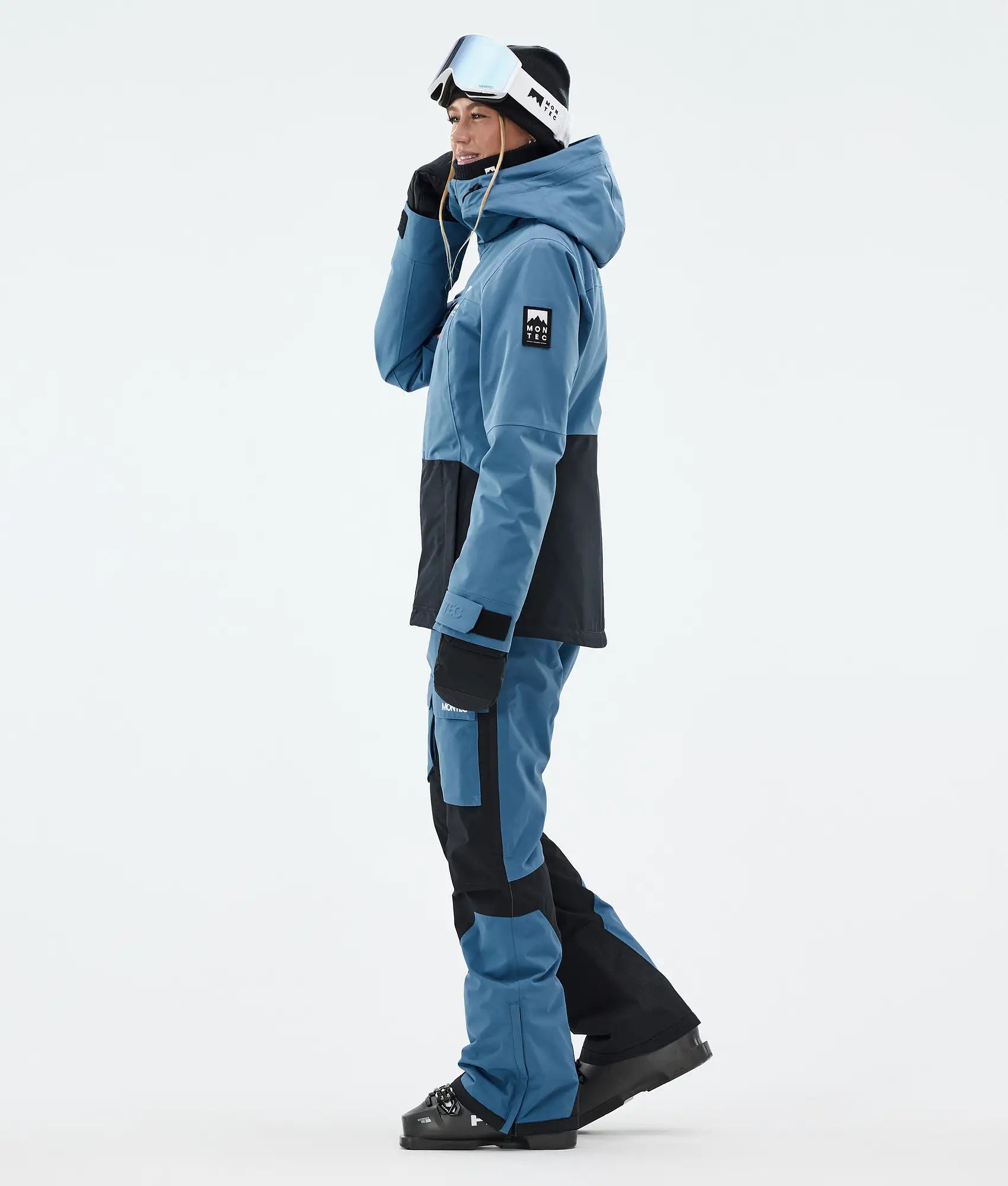 Moss W Skijacke Damen - Blue Steel/Black