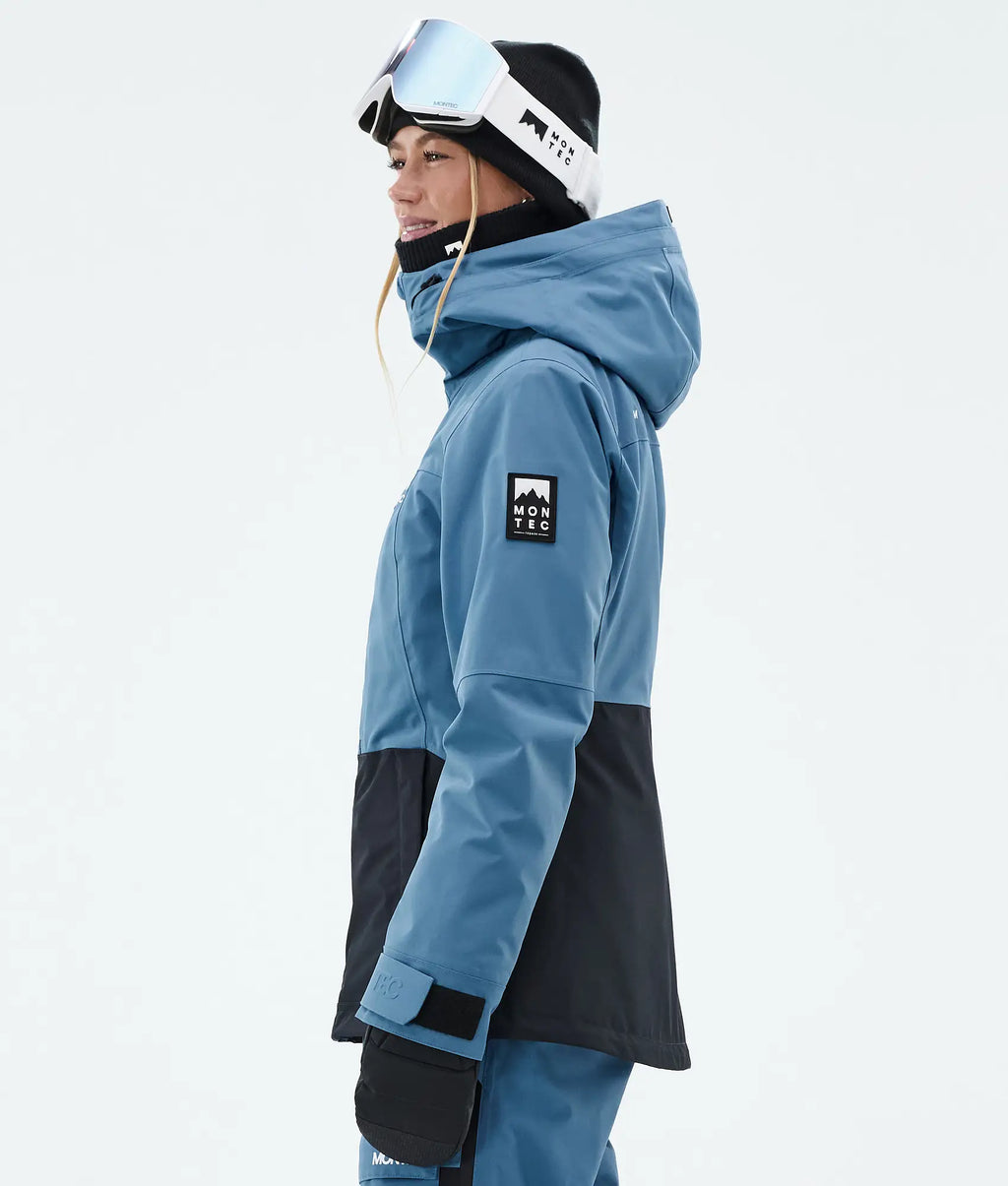 Moss W Skijacke Damen - Blue Steel/Black