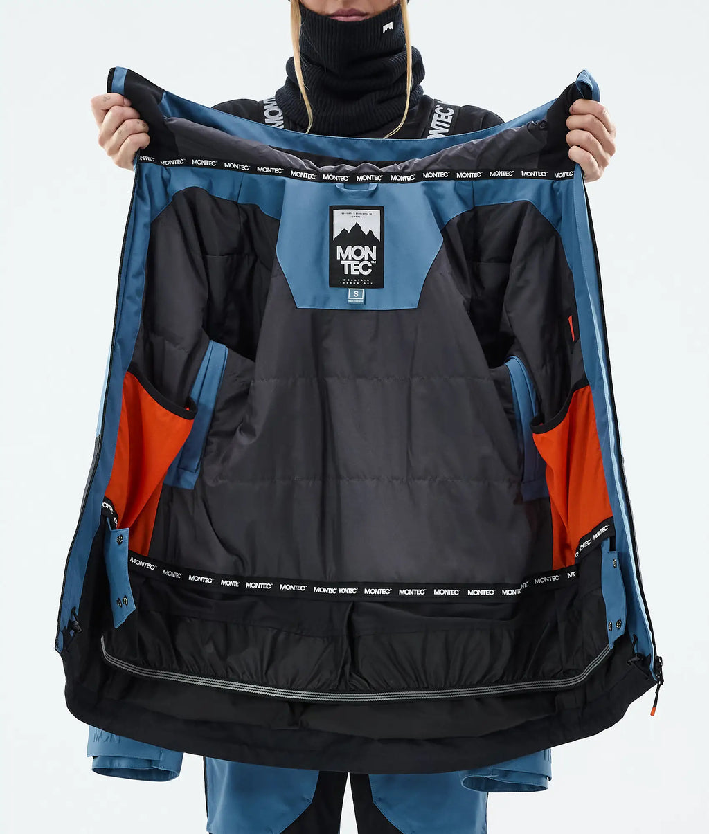 Moss W Skijacke Damen - Blue Steel/Black