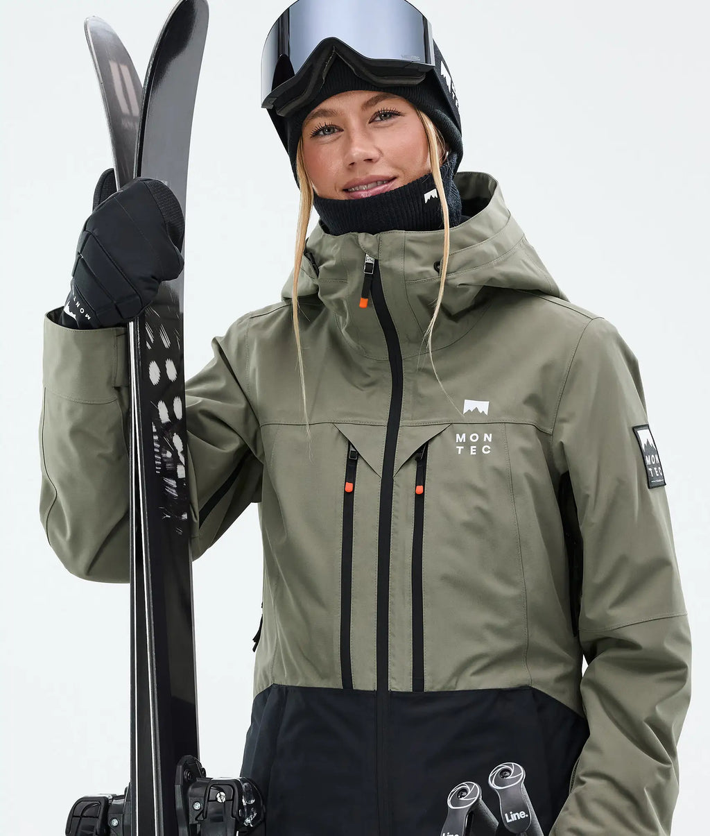 Moss W Skijacke Damen - Greenish/Black