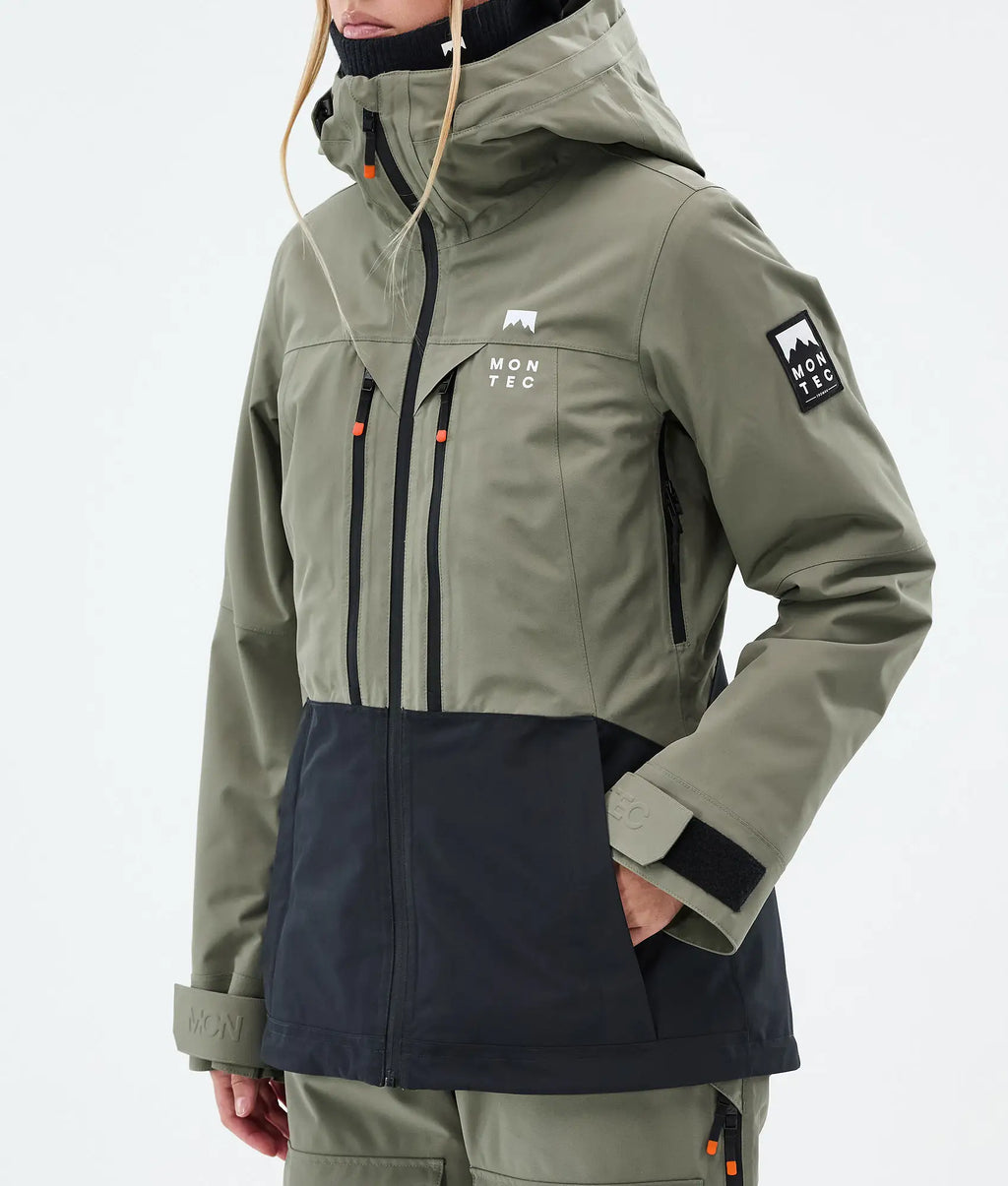 Moss W Skijacke Damen - Greenish/Black
