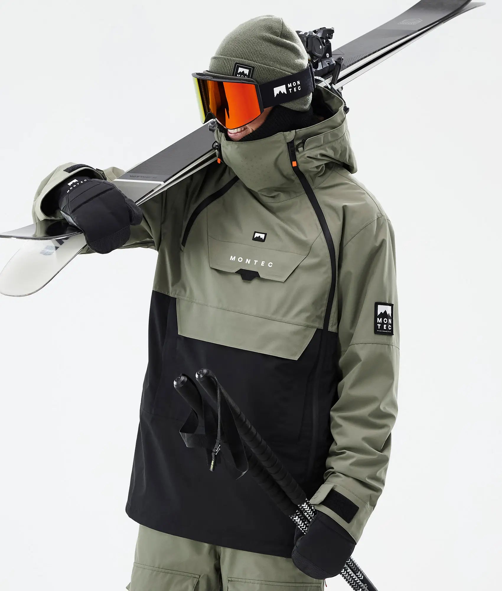 Doom Skijacke Herren - Greenish/Black