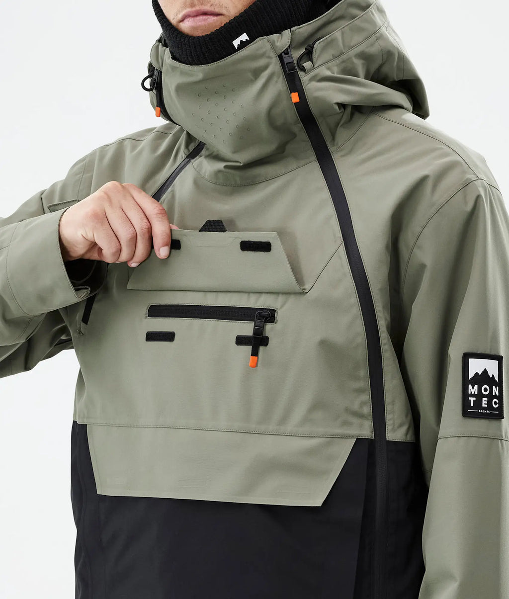 Doom Skijacke Herren - Greenish/Black