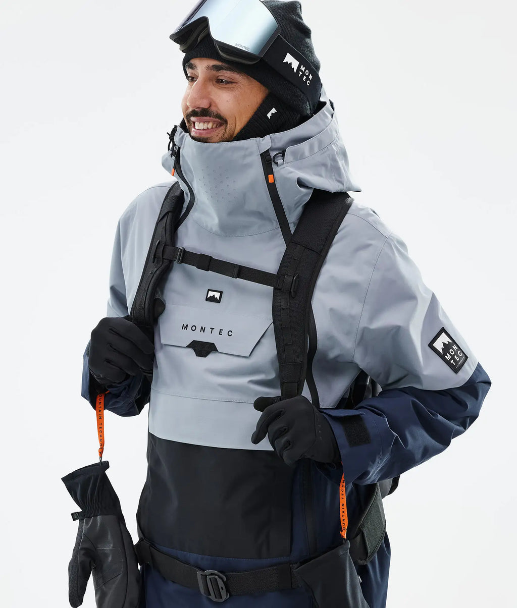 Doom Skijacke Herren - Soft Blue/Black/Dark Blue