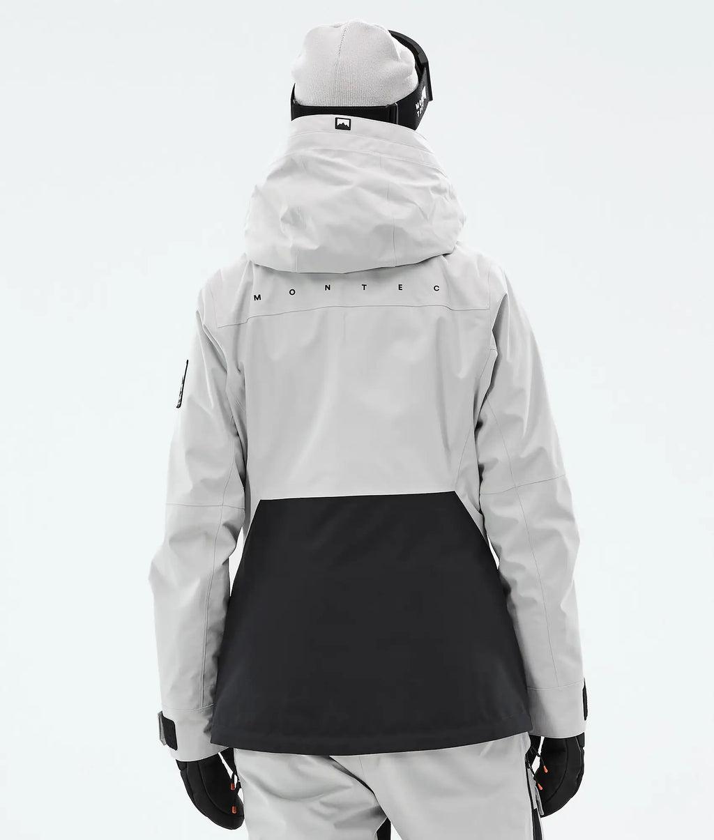 Moss W Skijacke Damen - Light Grey/Black