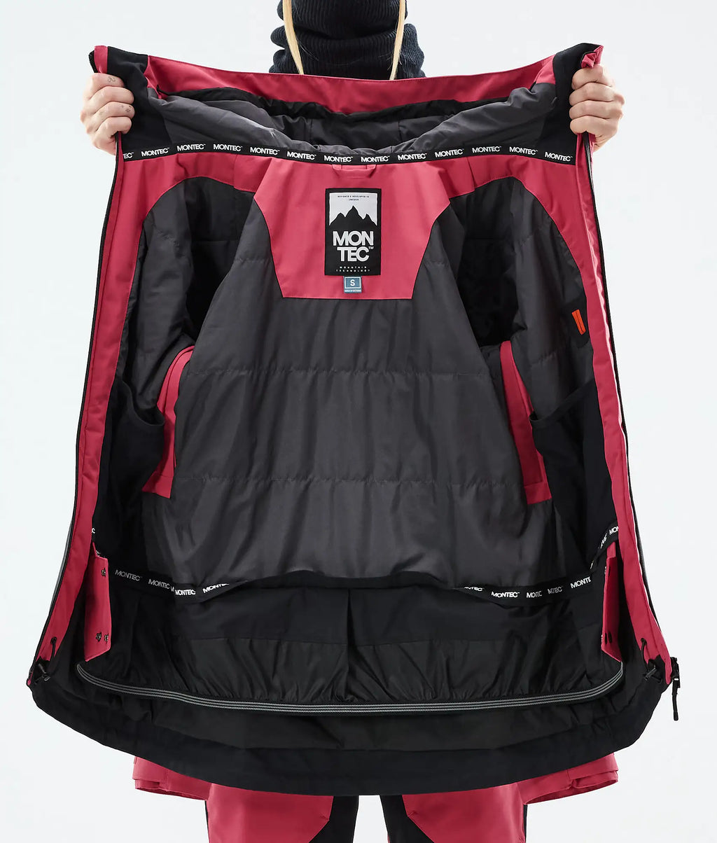 Moss W Skijacke Damen - Light Red/Black