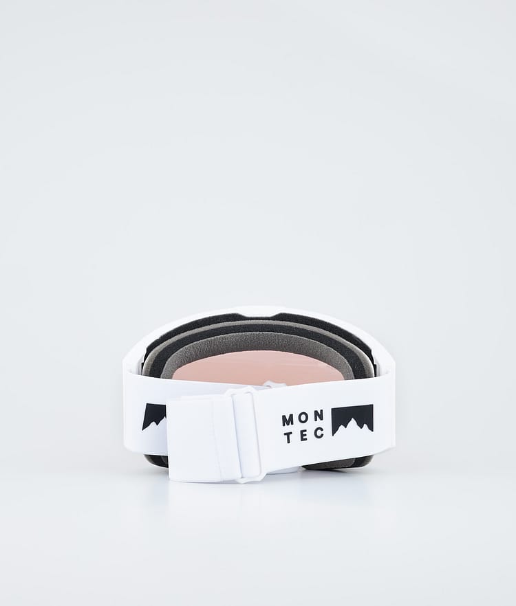 Ski Goggles White W/Pink Sapphire Mirror