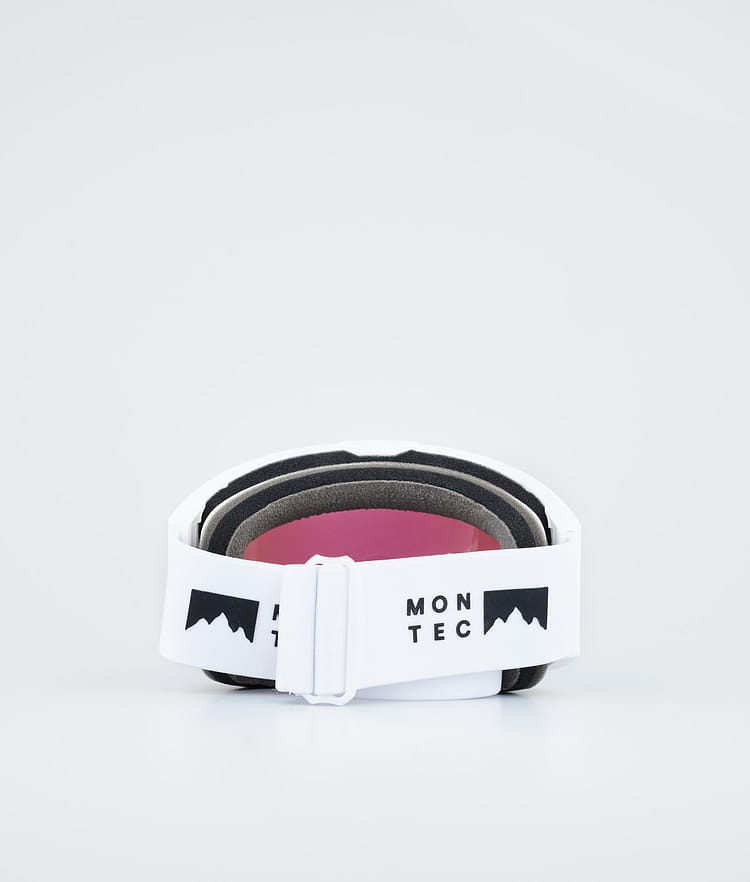 Ski Goggles White W/Tourmaline Green Mirror