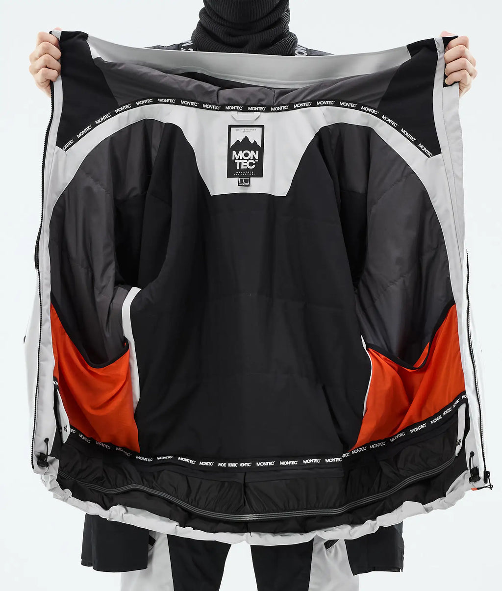 Morpheus Skijacke Herren - Light Grey/Black