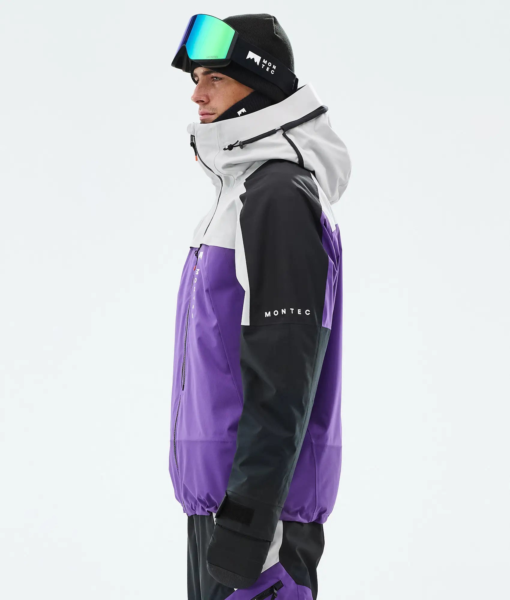 Oracle Skijacke Herren - Light Grey/Black/Vivid Purple