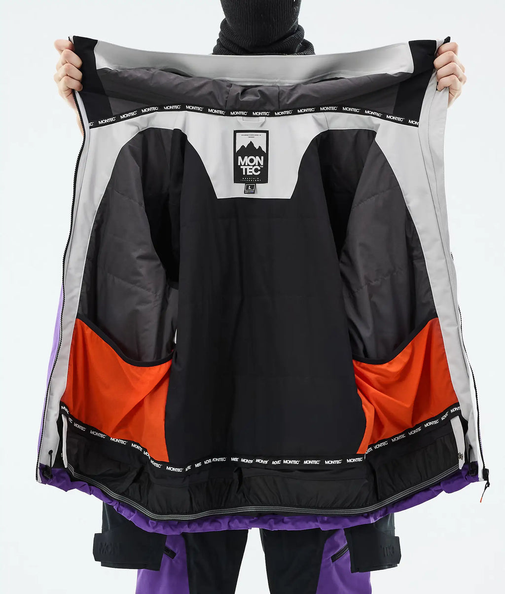 Oracle Skijacke Herren - Light Grey/Black/Vivid Purple