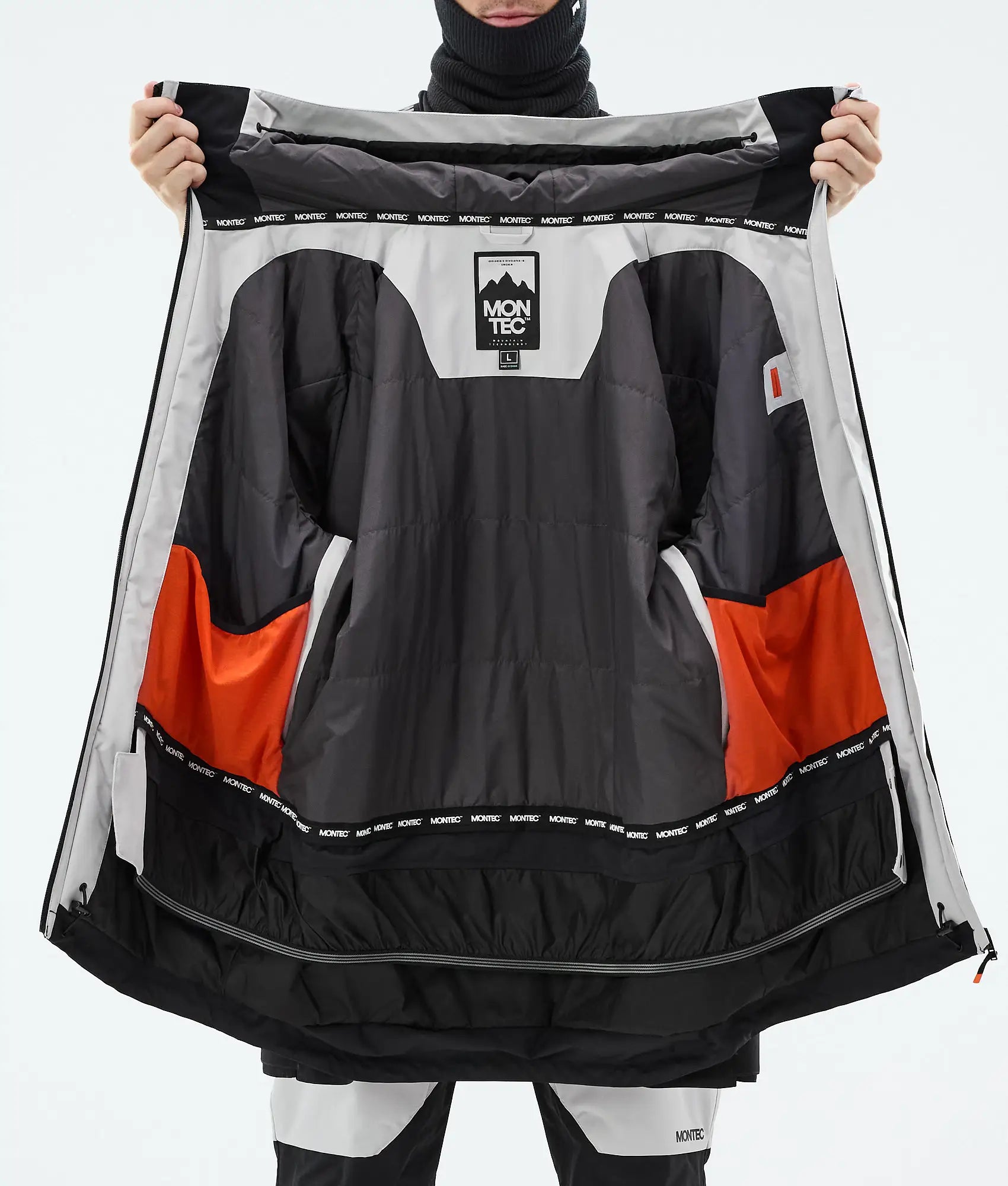 Arch Skijacke Herren - Light Grey/Black