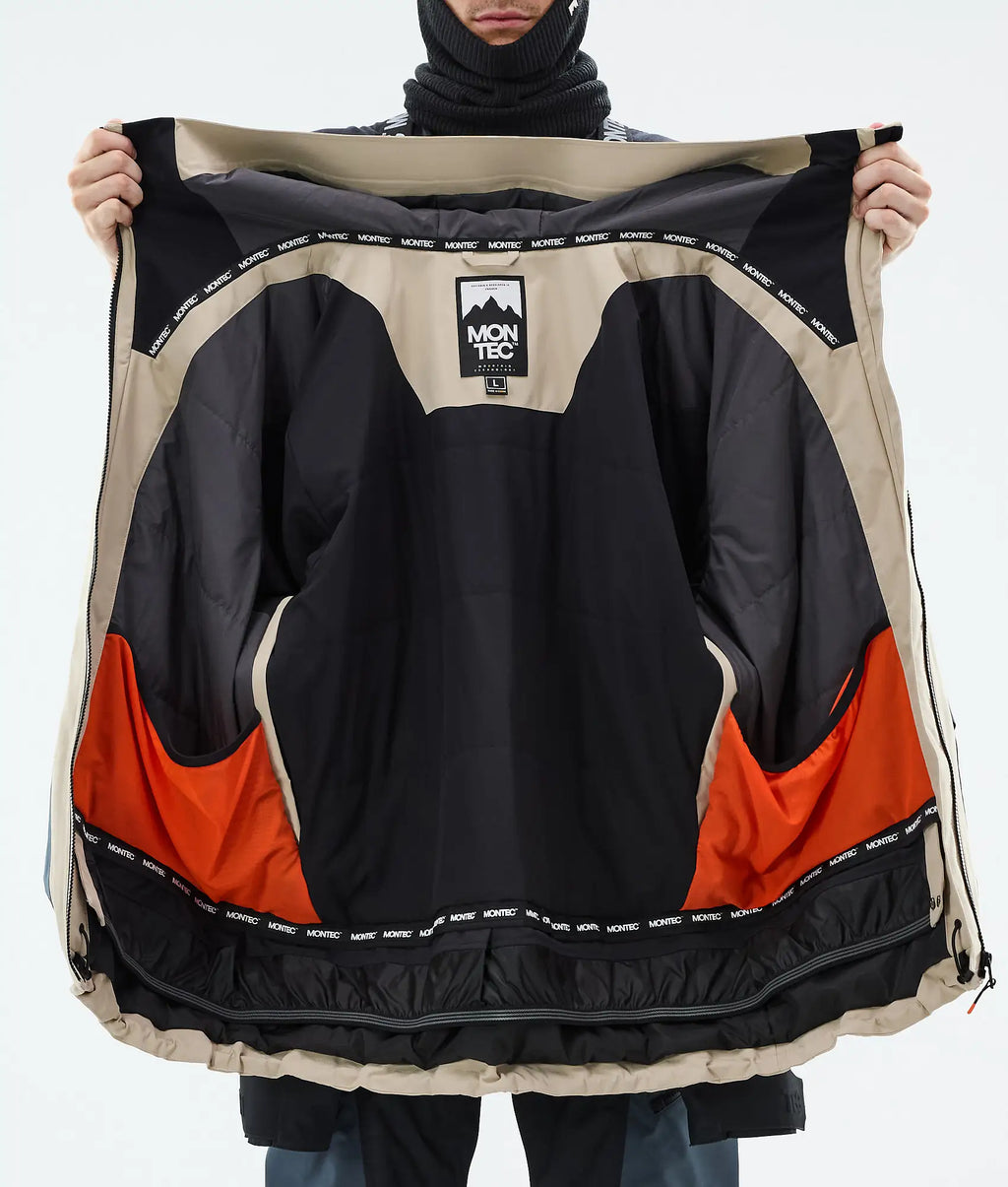 Morpheus Skijacke Herren - Sand/Black/Metal Blue