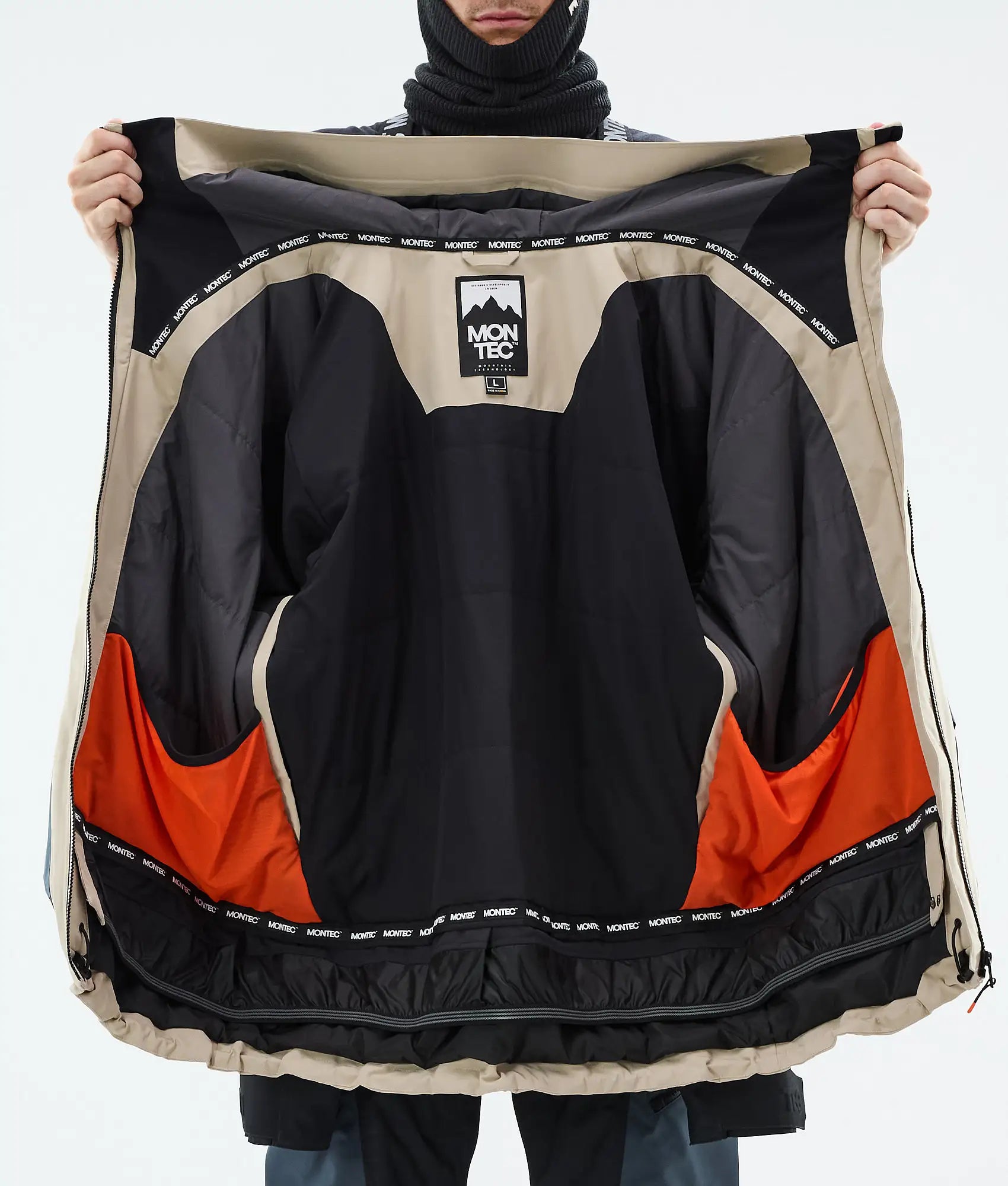 Morpheus Skijacke Herren - Sand/Black/Metal Blue